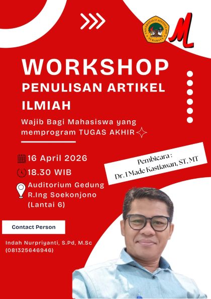 Untag Surabaya Gelar Workshop Penulisan Artikel Ilmiah untuk Mahasiswa Tugas Akhir