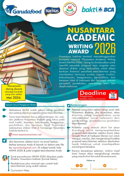 Kompetisi Nasional “Nusantara Academic Writing Award” (NAWA) 2026